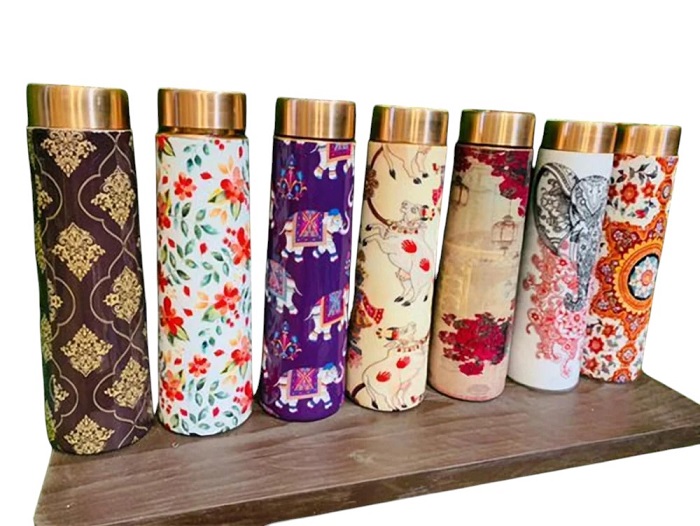 Printed Copper Water Bottle