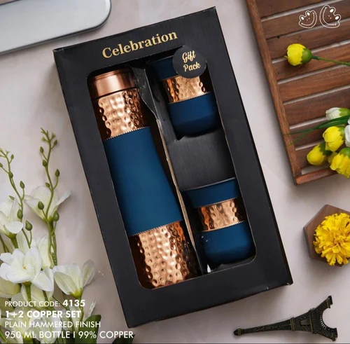 Copper Bottle Gift Set